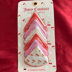 Juicy Couture Cherry Heart Makeup Puffs